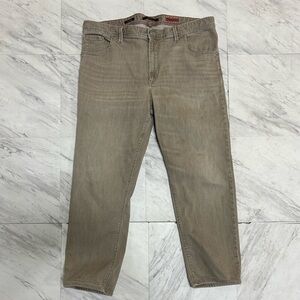 Men's Alberto modern fit Tan Jeans